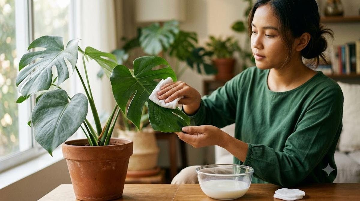 Cara Mengkilapkan Daun Tanaman Hias Secara Alami