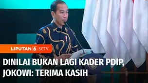VIDEO: Dinilai Bukan Lagi Kader PDIP, Jokowi Ucapkan Terima Kasih