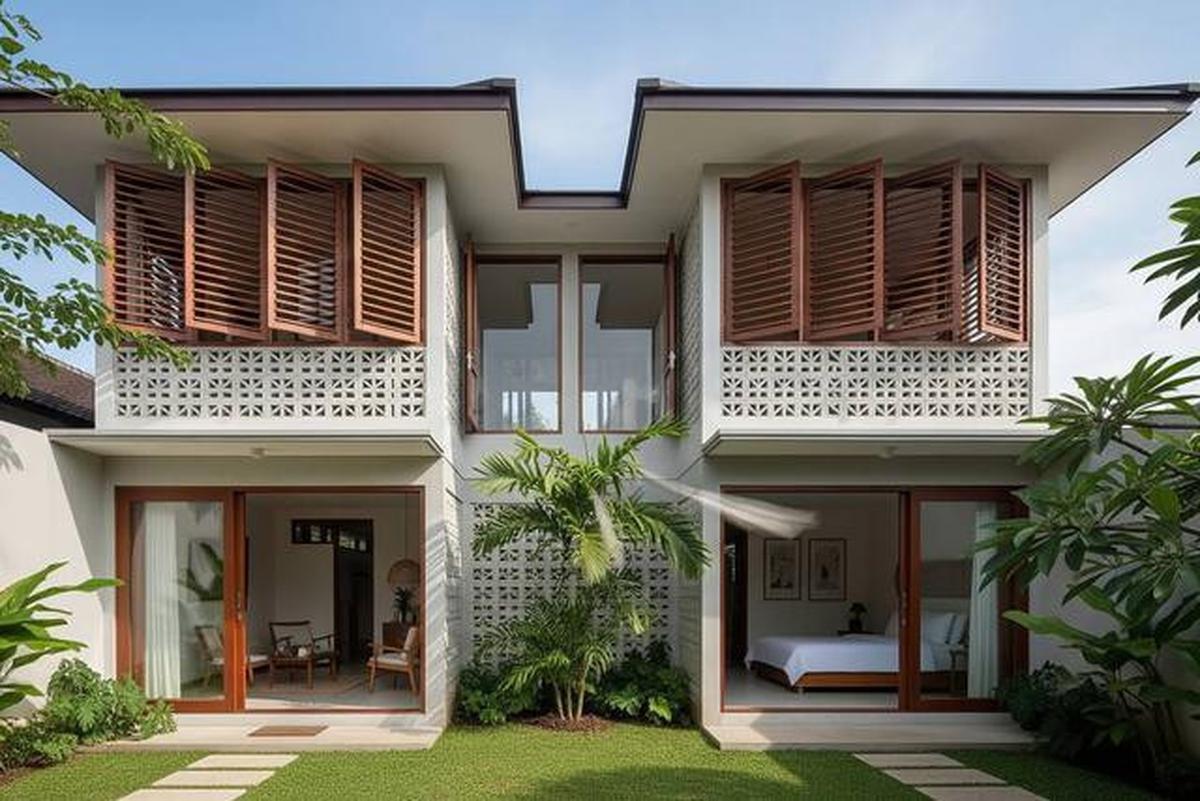 12 Desain Rumah Minimalis Sejuk Nyaman Tanpa AC di Iklim Tropis, Anti Gerah &amp; Hemat Listrik