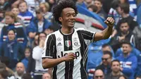 Pemain Juventus, Juan Cuadrado usai cetak gol ke gawang Sampdoria (Foto: Juventus FC)