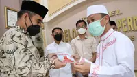 Sekjen Gerindra Ahmad Muzani bersilahturahmi ke kediaman Ustaz Das'ad Latif. (Foto: Istimewa).