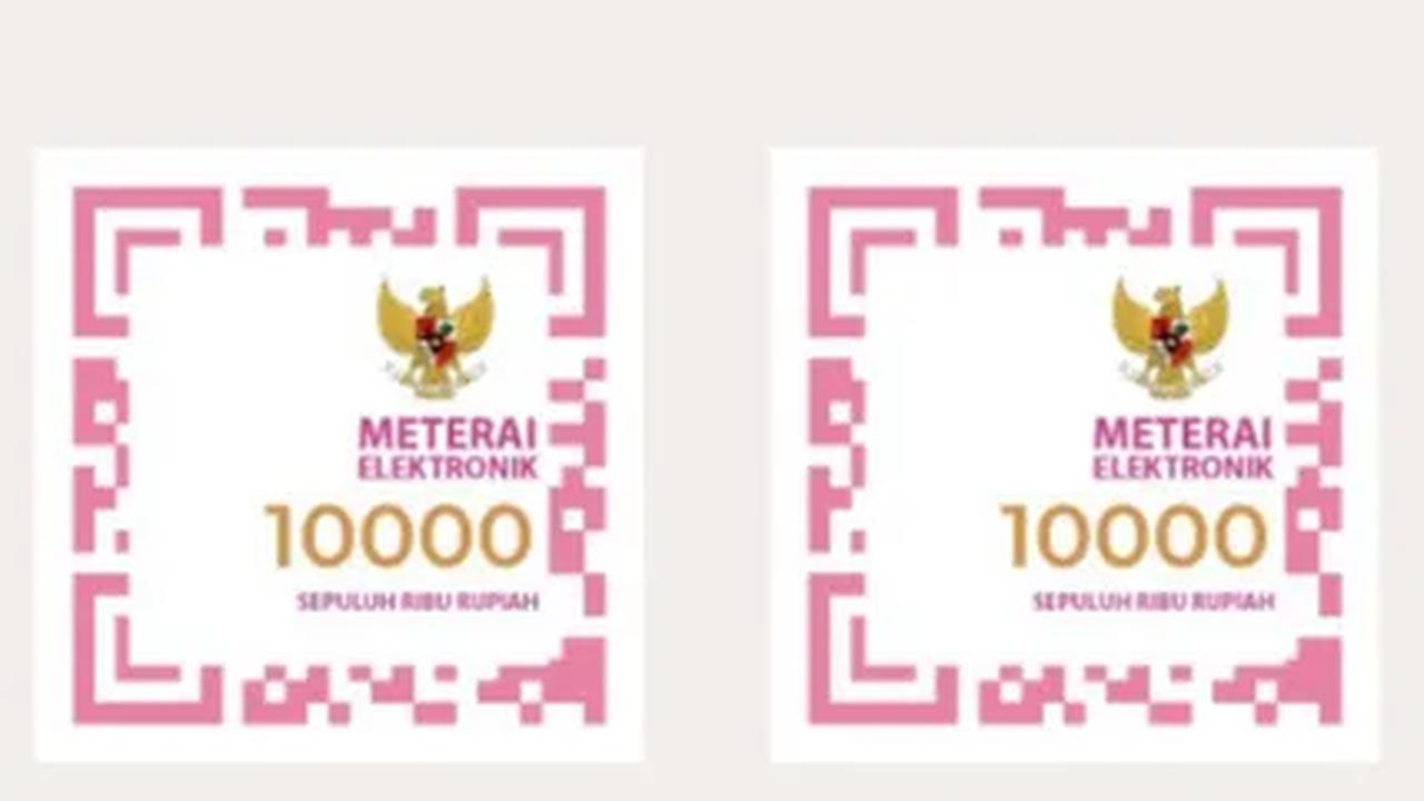 E-meterai adalah Meterai Elektronik, Ketahui Ciri dan Cara Menggunakannya yang Benar