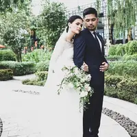 Resmi menikah dengan Petra Sihombing, begini tampilan cantik minimalis Firrina. (Sumber foto: thebridedept/instagram)