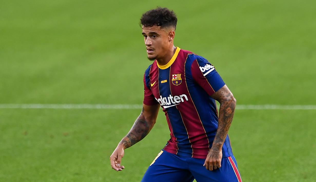 1. Philippe Coutinho (145 juta euro) - Philippe Coutinho menjadi pembelian termahal Barcelona sampai saat ini. Pemain asal Brasil ini dilabukan Barcelona dari Liverpool pada tahun 2018 dengan transfer mencapai 145 juta euro. (AFP/Josep Lago)