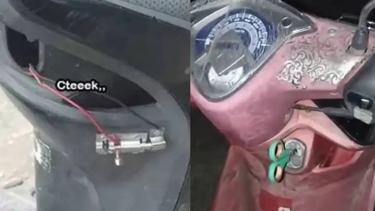 10 Potret Nyeleneh Modifikasi Kunci Kontak Motor, Bikin Maling Bingung