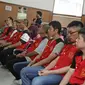 Delapan WN Taiwan terdakwa kasus penyelundupan sabu seberat satu ton mengikuti sidang lanjutan di PN Jakarta Selatan, Kamis (19/4). Sidang beragendakan pembacaan vonis. (Liputna6.com/Herman Zakharia)