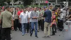Presiden Joko Widodo tiba di Stasiun MRT Istora Mandiri, Jakarta, Minggu (24/3). Jokowi dijadwalkan bakal meresmikan beroperasinya moda raya terpadu (MRT) Jakarta fase I Lebak Bulus-Bundaran HI hari ini, Minggu, 24 Maret 2019. (Liputan6.com/Faizal Fanani)
