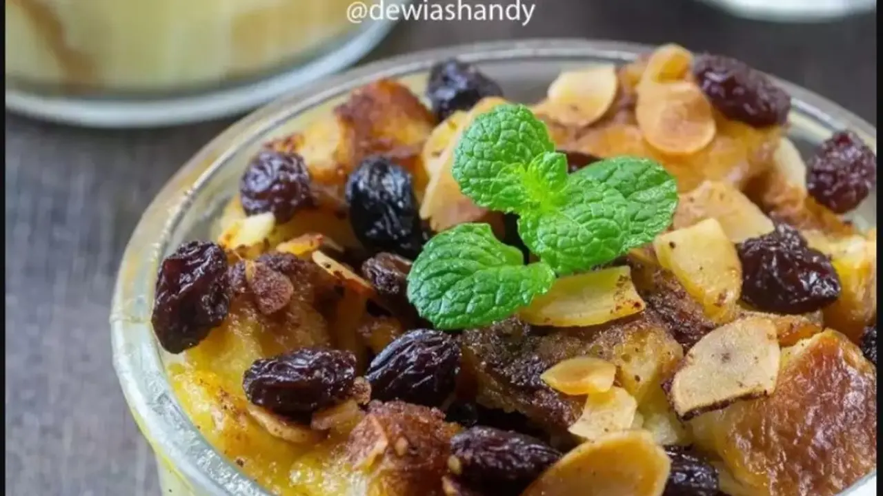 Puding Kukus Roti Kismis Keju