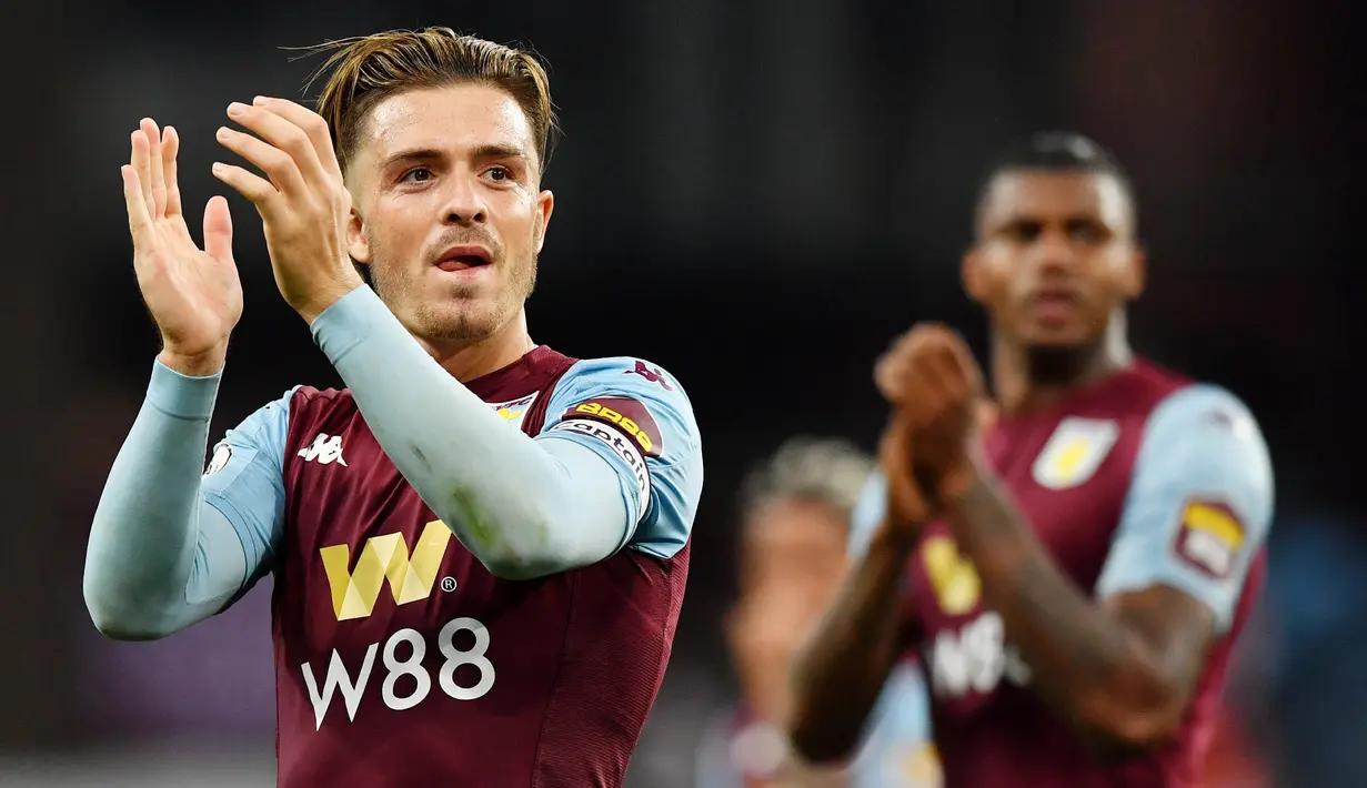 Berkat penampilan apiknya Grealish juga dipanggil Gareth Southgate untuk memperkuat Timnas Inggris. (AFP/Ben Stansall)