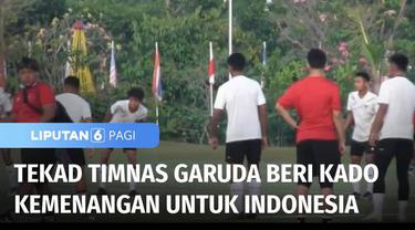 Jelang final Piala AFF U-16 menghadapi Vietnam malam nanti, Timnas Indonesia berambisi memberikan kado istimewa bagi bangsa di hari ulang tahun Indonesia ke-77. Menghadapi Vietnam, Garuda Muda juga mengasah pola serangan agar lebih bervariasi.