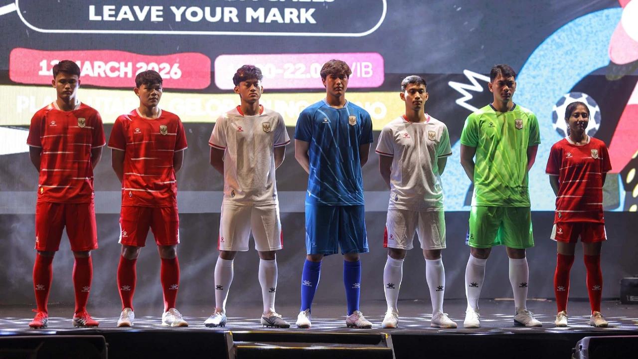 FOTO: Tampilan Jersey Terbaru Timnas Indonesia
