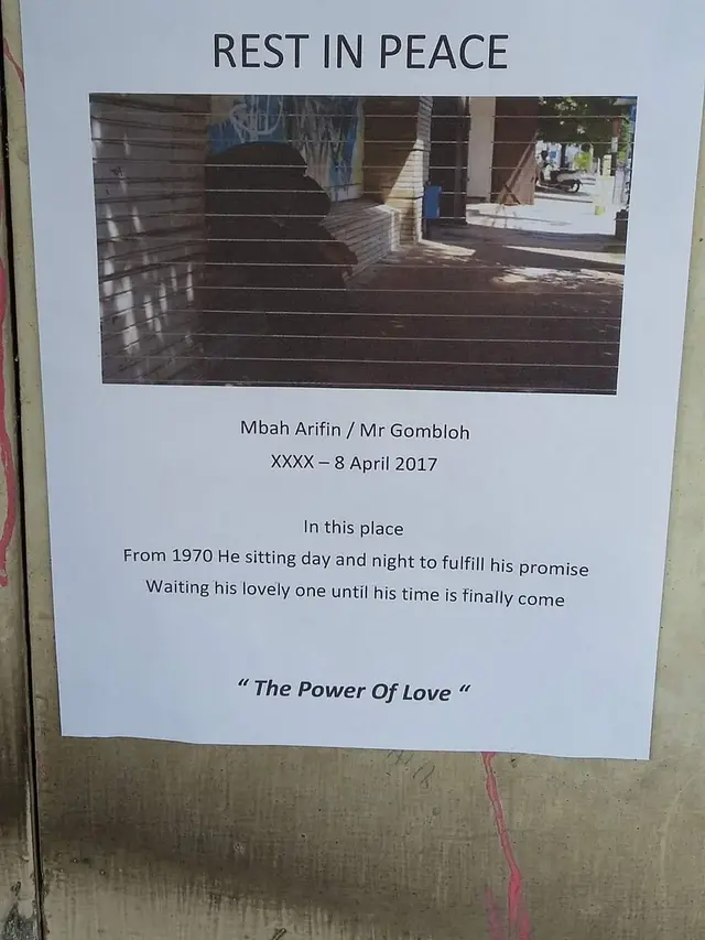 Viral Kisah Haru Kakek Arifin, Setia Menanti Sang Pujaan Hati Hingga Ajal Menjemput. (Sumber: Facebook/Muhammad Nur Yusron)