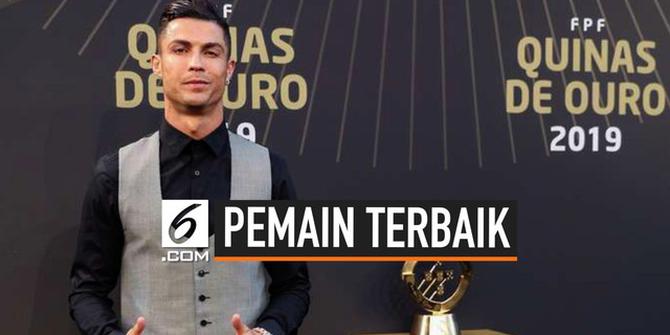 VIDEO: Cristiano Ronaldo Rebut Gelar Pemain Terbaik Portugal ke-10