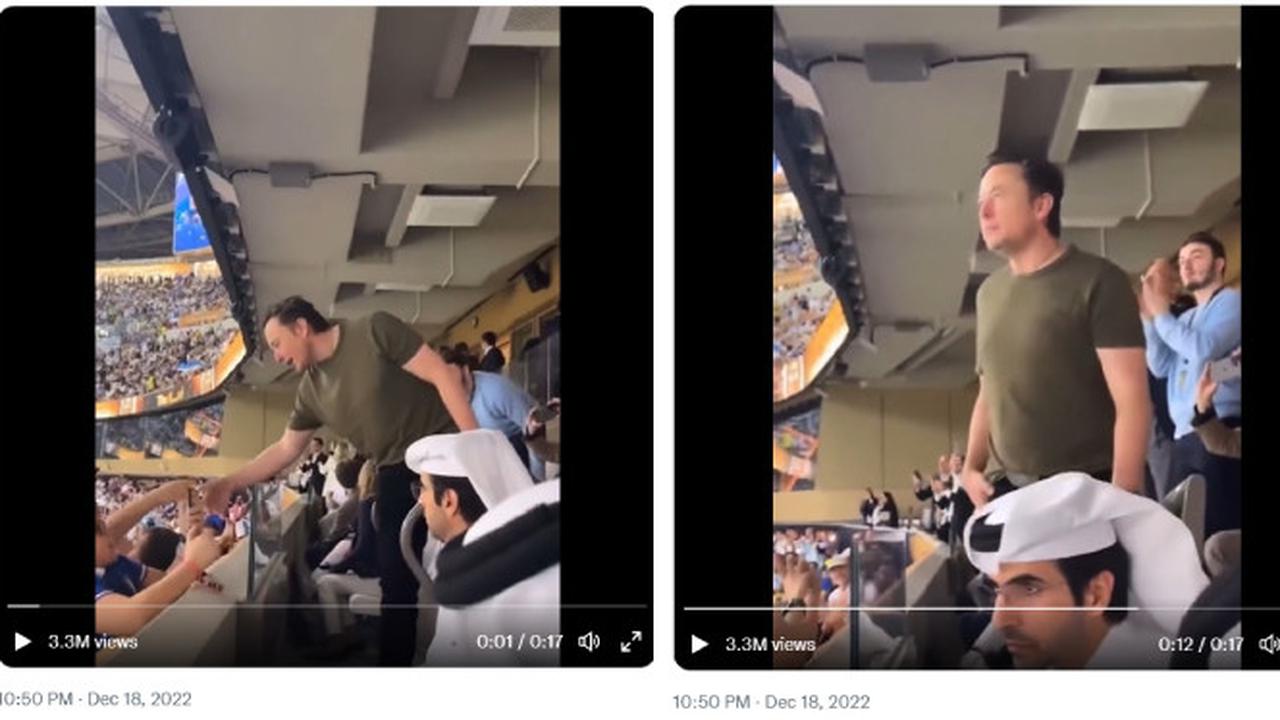 Elon Musk Ikutan Nobar Final Piala Dunia 2022 di Stadion Lusail, Qatar