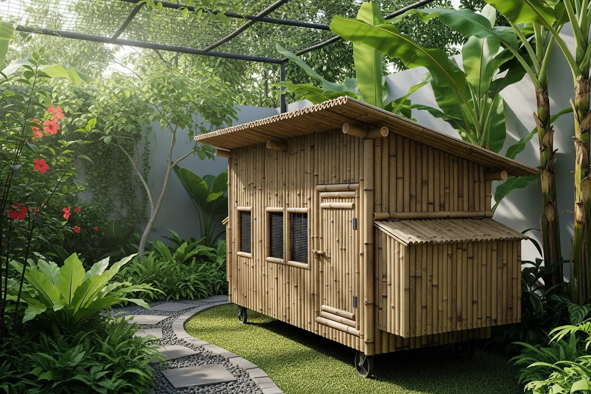 9 Model Kandang Ayam Minimalis dari Bambu Bekas untuk Pemula