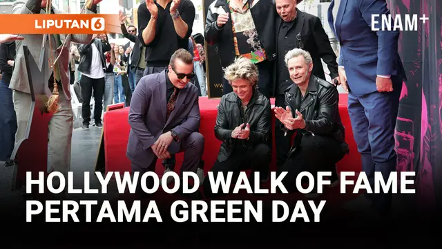 VIDEO: Green Day dapat Bintang di Walk of Fame dengan Dukungan Ryan Reynolds