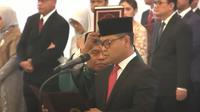 Pelantikan Ricky Perdana Gozali resmi dilantik menjadi Deputi Gubernur Bank Indonesia (BI). (Tangkapan layar Youtube Bank Indonesia)