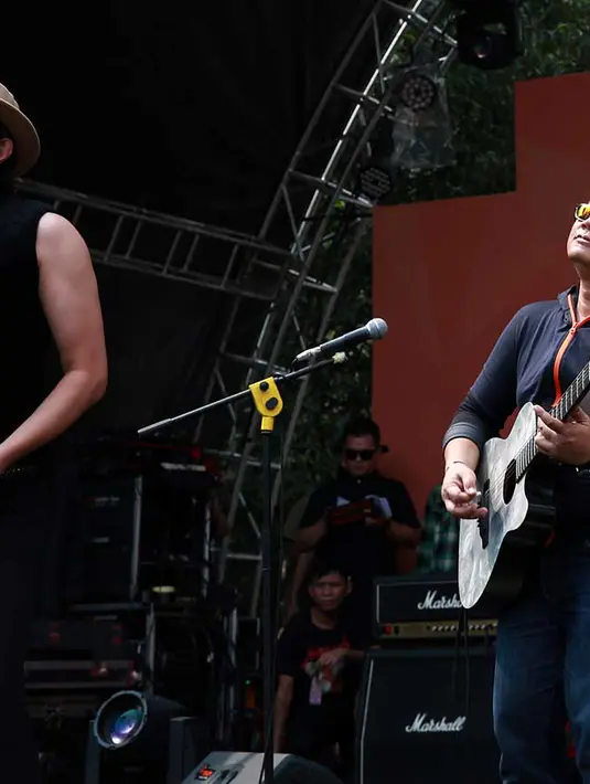 Durasi penampilan dalam acara Kampung GaSS 2 membuat Java Jive hanya menyanyikan tiga lagu. (Deki Prayoga/Bintang.com)