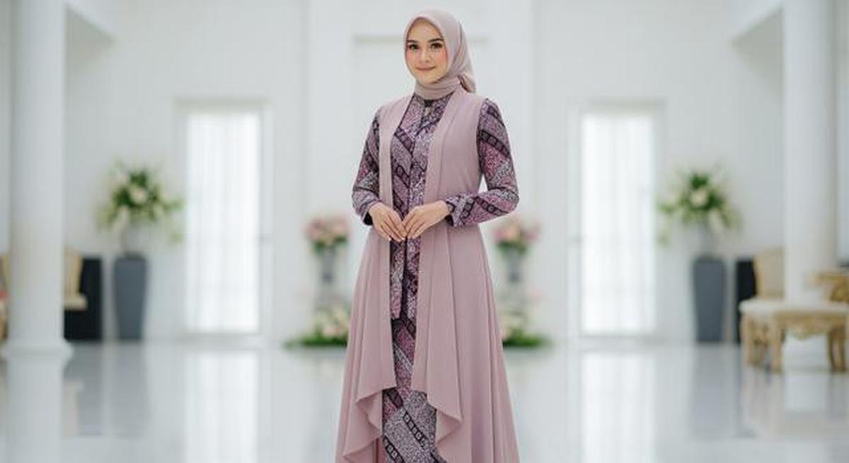 7 Model Gamis Terbaru Kombinasi Rompi, Tampil Modis dan Elegan untuk Segala Acara