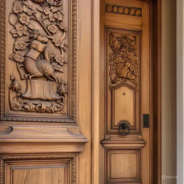 Desain Pintu Rumah 2 Pintu Besar Kecil