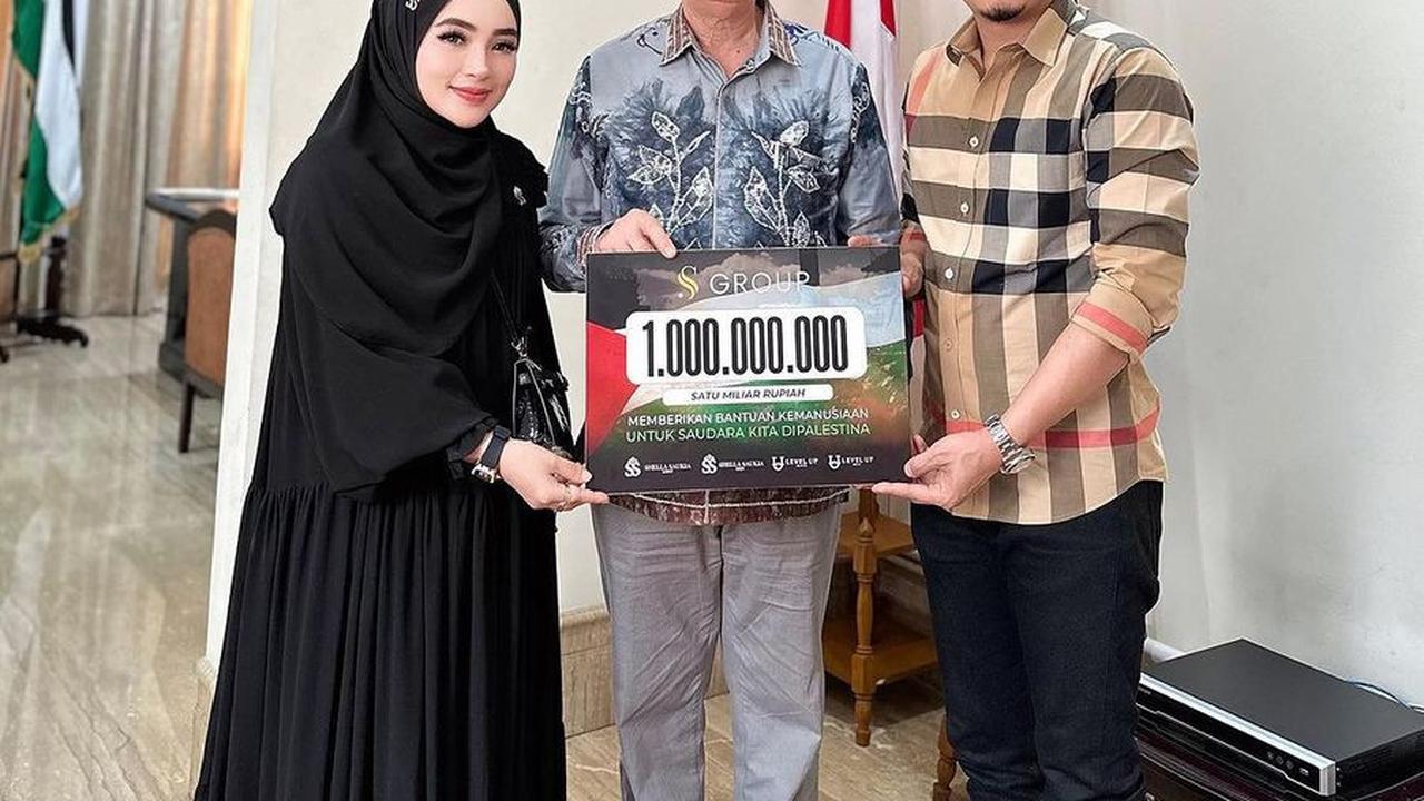 Shella Sumbang Rp1 Miliar ke Palestina