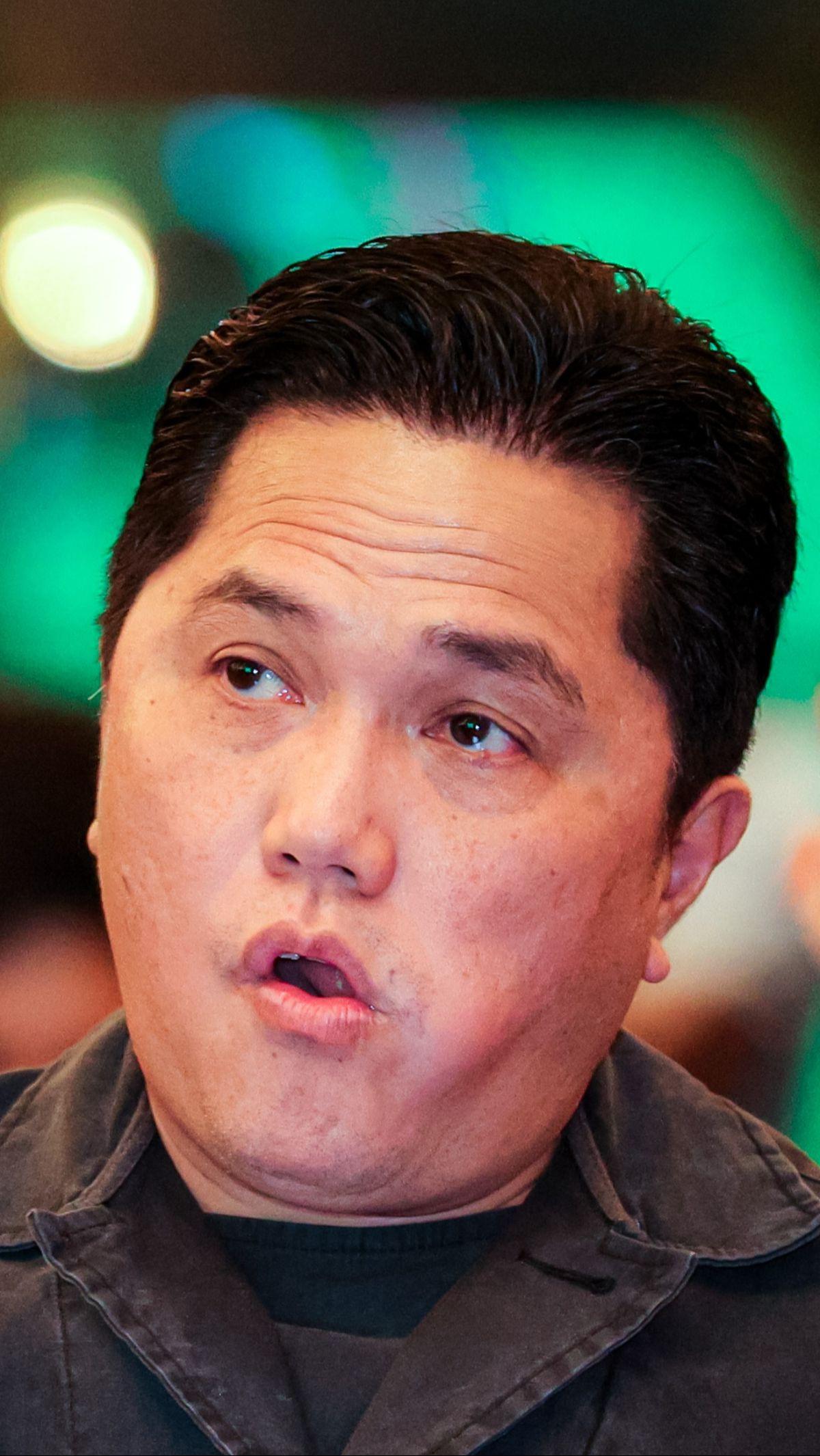 Erick Thohir pun tak bisa menyembunyikan raut kekecewaannya.