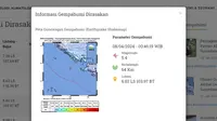 Mengawali pekan, Senin (8/4/2024) sejumlah wilayah di Tanah Air didatangi lindu. Hingga pukul 20.15 WIB, setidaknya ada empat kali gempa hari ini terjadi di Indonesia. (www.bmkg.go.id)