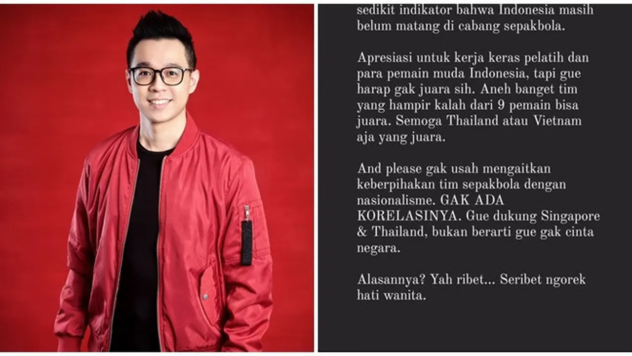 Sebut Timnas Indonesia Tak Layak Juara, Ini 6 Potret Presenter TV Ardes Goenawan