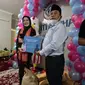 Ridwan Kamil bersama istri, Atalia Praratya Kamil menyambangi Panti Asuhan Restu Ibu di Pameungpeuk, Kabupaten Bandung, Sabtu (25/6/2022).