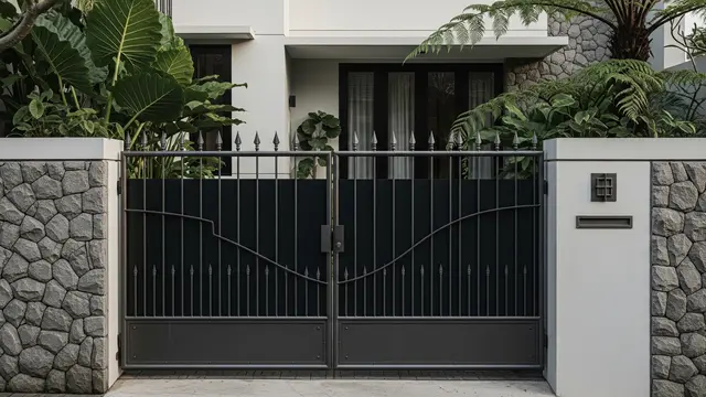 Model Pagar Depan Klasik yang Cocok untuk Rumah Minimalis/ Ilustrasi AI