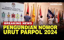 LIVE STREAMING: KPU Undi Nomor Urut Partai Politik Untuk Pemilu 2024