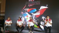 Mandalika Racing Team Indonesia resmi diluncurkan dengan Dimas Ekky Pratama sebagai pembalap, tapi ada satu pembalap yang dirahasiakan (Liputan6.com/Defri Saefullah)