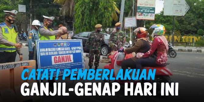 VIDEO: Catat! 13 Ruas Jalan Pemberlakuan Ganjil Genap di Jakarta