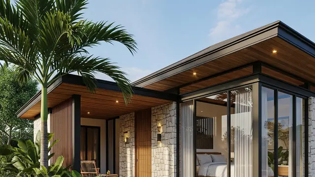 Rumah Mungil Tapi Tampil Seperti Vila