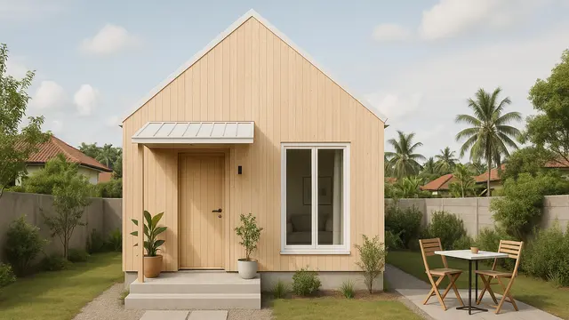 Desain Rumah Kecil 5×8 Bergaya Skandinavia/AI