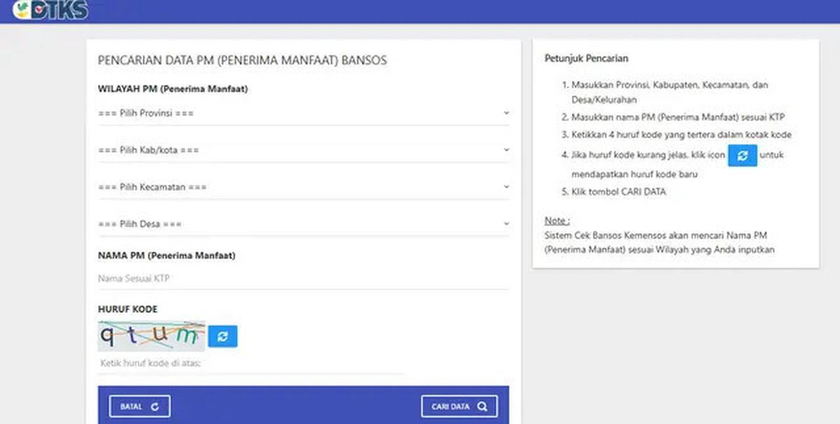 Cara Cek Bansos PKH BPNT Terbaru April 2025