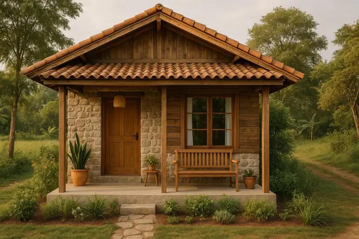 10 Desain Rumah Sederhana Minimalis 6x9 Meter di Desa dengan Teras dan Taman Mini, Referensi Hunian Asri 2025
