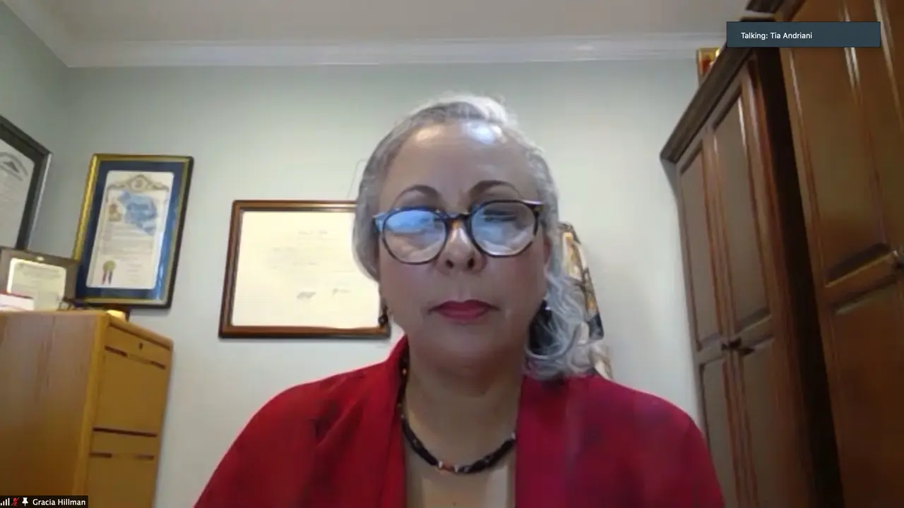 Gracia Hillman, Presiden, CEO dan konsultan utama G.M Hillman Associates yang menjadi pembicara dalam diskusi virtual @America pada Kamis, 22 Oktober 2020.