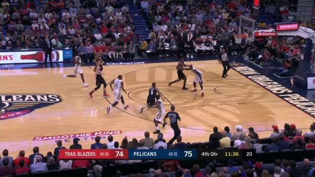 Berita video game recap NBA 2017-2018 antara Portland Trail Blazers melawan New Orleans Pelicans dengan skor 107-103.