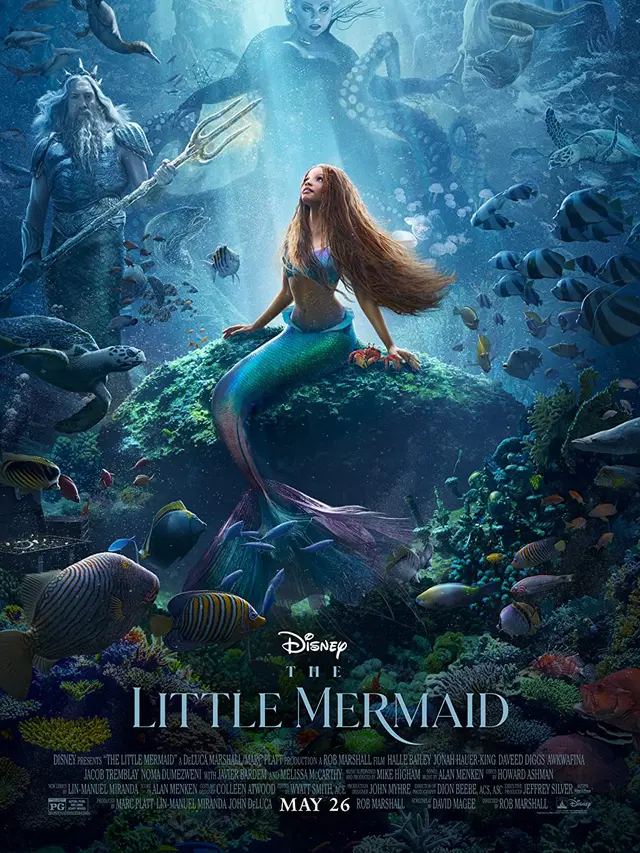 Poster film The Little Mermaid 2023.