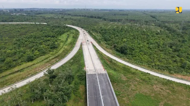 Perkembangan pembangunan Jalan Tol Kayuagung–Palembang–Betung. (Dok Kementerian PU)