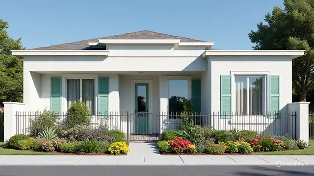 Ide Rumah Minimalis dengan Pagar dan Taman Kecil