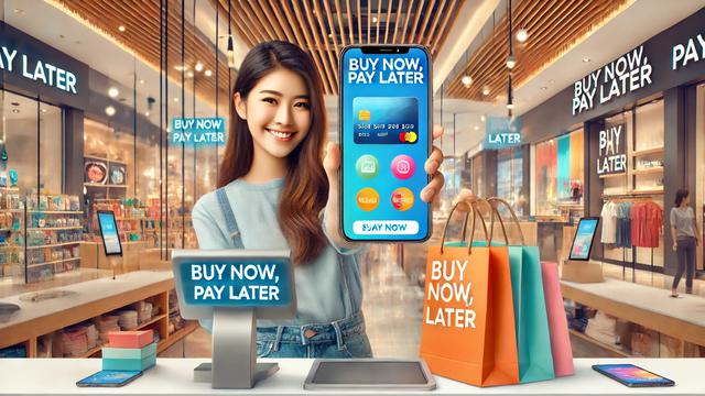 Ilustrasi layanan Buy Now Pay Later (BNPL). (Foto by AI)