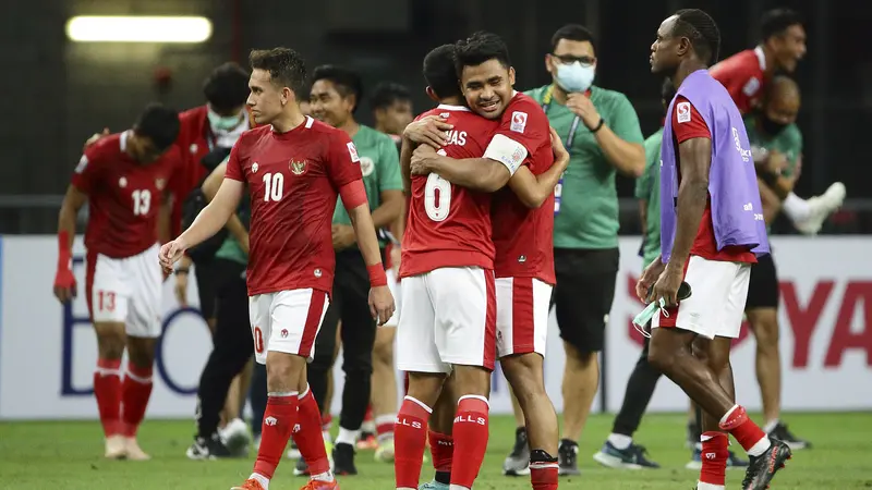 Foto: Melihat Aksi Kapten Asnawi Mangkualam saat Timnas Indonesia Indonesia Singkirkan Singapura di Leg Kedua Semifinal Piala AFF 2020