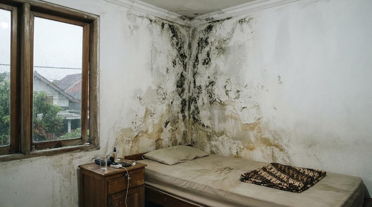 Sudut Kamar Berjamur
