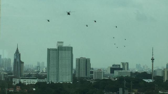 Image result for Helikopter Berseliweran di Langit Jakarta dan Sekitarnya, Ada Apa?