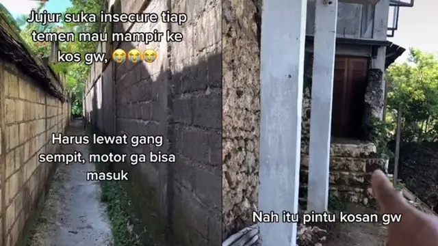 Viral, Video Kos-Kosan dengan Akses Gang Sempit Tapi Setelah Masuk Bikin Betah