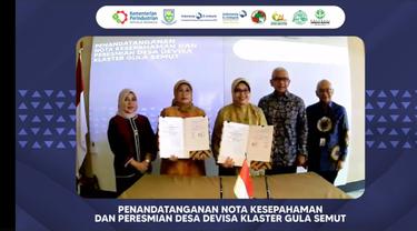 Lembaga Pembiayaan Ekspor Indonesia (LPEI) menandatangani kerja sama dengan Kementerian Perindustrian (Kemenperin) lewat Program Desa Devisa.