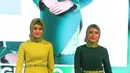 Seragam baru awak kabin berhijab maskapai penerbangan Citilink Indonesia diperkenalkan di Jakarta, Senin (19/3). Berdasarkan catatan Citilink, 1 dari 5 pramugari mengenakan hijab. (Liputan6.com/Arya Manggala)