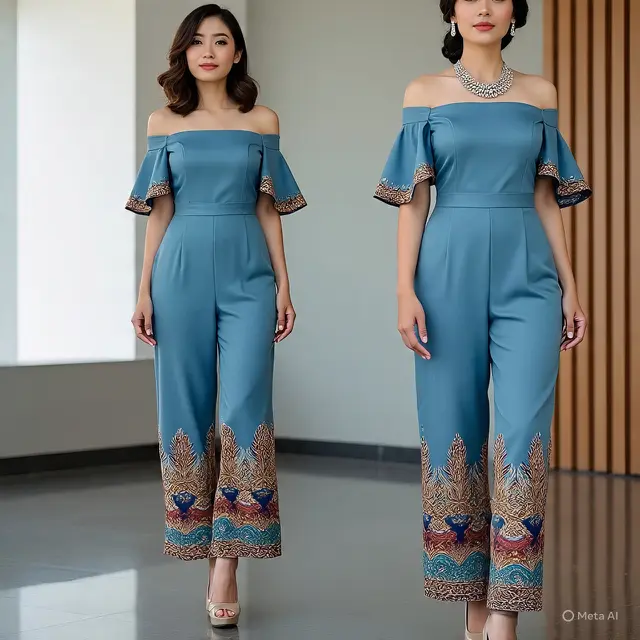 Model Batik Wanita Jumpsuit
